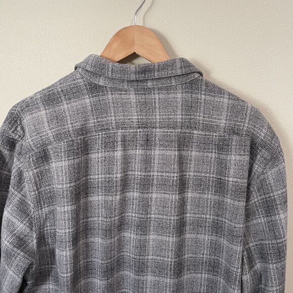 Grayers Heritage Flannel Shirt Mens XL Gray Long Sleeve Plaid Button Up - Picture 9 of 9